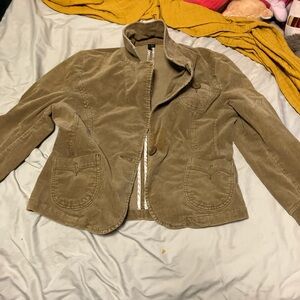 Tan corduroy jacket - great for fall #autumnvibes #jacket #corduroy #academia